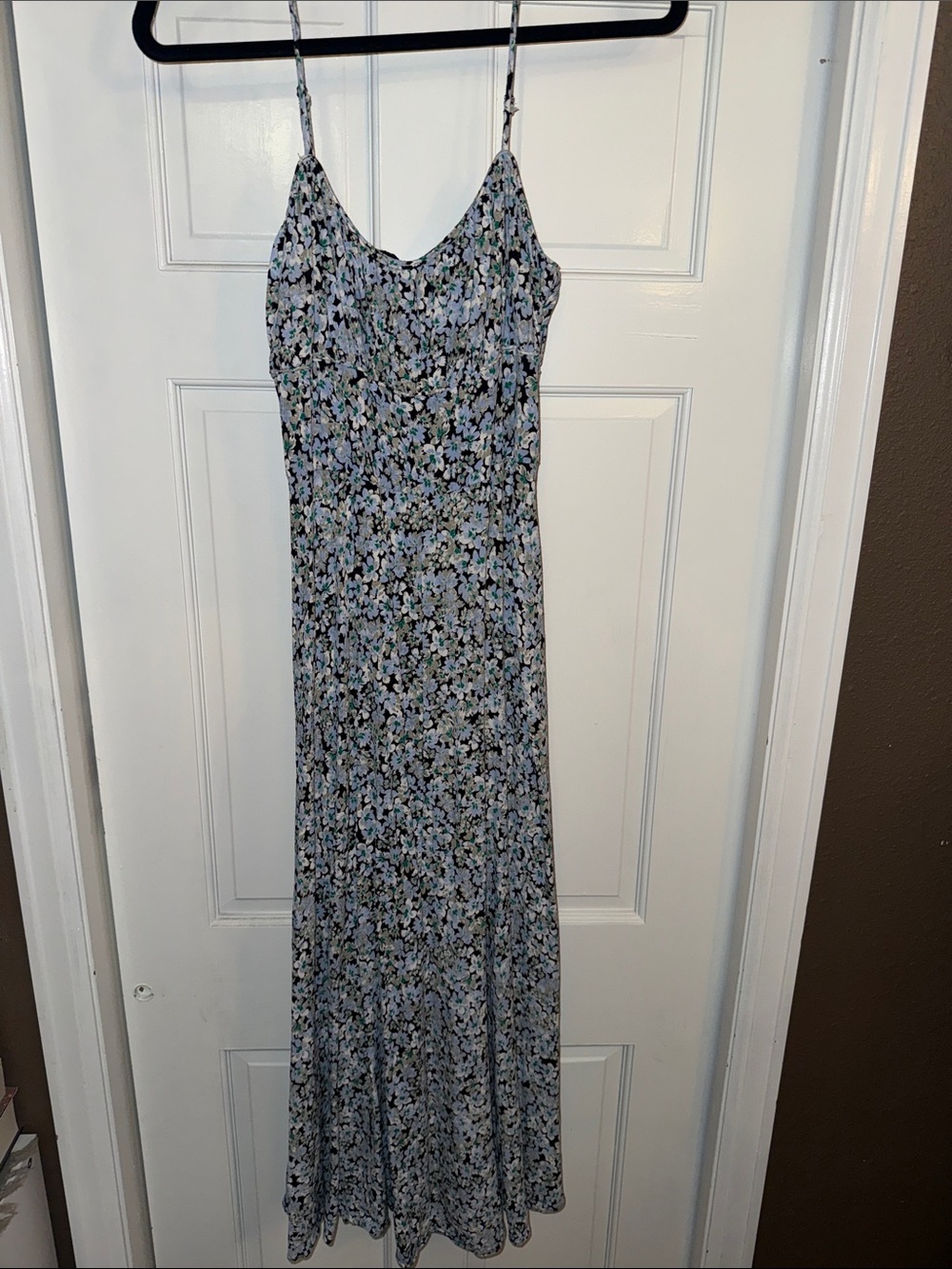 Madewell Ruched Sweetheart Sleeveless Midi Dress in Floral